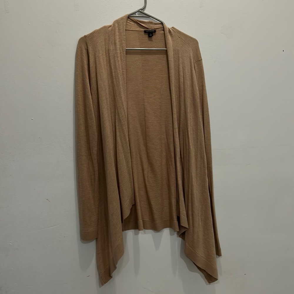 Ann Taylor Brown Wool long cardigan